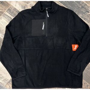 New Puma 1/4‎ Zip Micro Fleece PMA8013 Black Men's Size XL